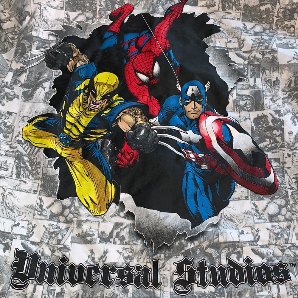 Marvel Superheroes Universal Studios Sweatshirt Z… - image 8